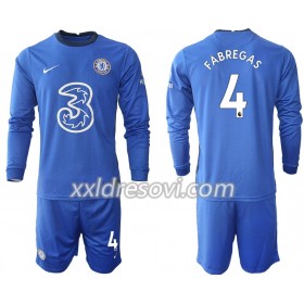 Chelsea Andreas Christensen 4 Domaći Dječji Komplet Dresovi za Nogomet 2020-2021 Dugim Rukavima (+ kratke hlače)